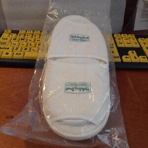 NEW Bag ! Holiday Inn Hotel Unisex Flip-flop House Slipper White One Size